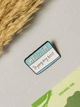 Efforts Typography Enamel Pin