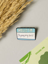 Efforts Typography Enamel Pin