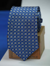 Effrontery Geometric Silk Necktie - TOSSIDO