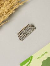 Egoist Typography Enamel Pin