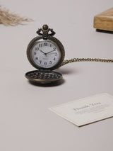 Embossed Steam Locomotive Pocket Watch - TOSSIDO