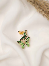 Emerald Flutter Brooch