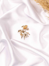 Emerald Koi Fish Pearl Brooch