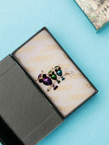 Enamel Owl Trio Brooch