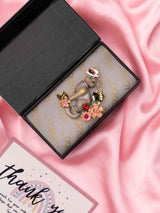 Enchanted Cat Floral Brooch