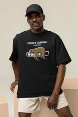 Energy Drought: Recharging Work Vitality Oversized Tee - TOSSIDO