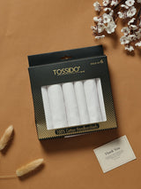 Essential White Carry Cotton Handkerchief Set - TOSSIDO