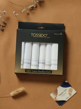 Everyday Fresh White Cotton Handkerchief Set - TOSSIDO