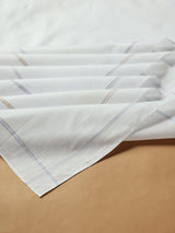 Everyday Fresh White Cotton Handkerchief Set - TOSSIDO