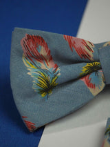 Feather Fall Bowtie & Pocket Square Set - TOSSIDO