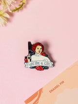 Fighter Girl Enamel Pin - TOSSIDO