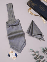 Multicolour Micro Floral Woven Ascot & Pocket Square