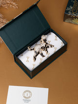 Crystal & Black Terrier Brooch