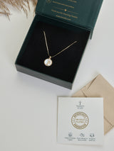 Gold Initial P Pendant Necklace - TOSSIDO