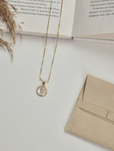 Gold Initial Z Pendant Necklace - TOSSIDO