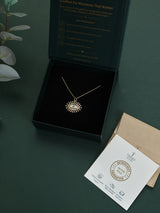 Rainbow Evil Eye Sun Pendant Necklace - TOSSIDO