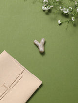 Gold Initial Y Slider Pendant