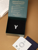 Silver Initial Y Slider Pendant