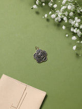 Black Camellia Pendant