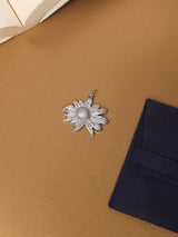 Silver Sunflower Pendant