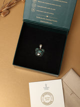 Green Teddy Face Pendant