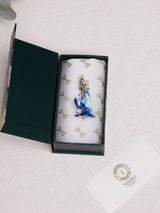 Blue Ombre Gown Lady Brooch