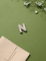 Gold Initial N Slider Pendant
