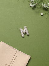Gold Initial M Slider Pendant