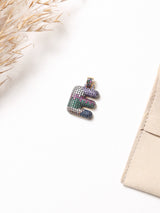 Multicolour Initial E Pendant