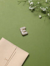 Gold Initial E Slider Pendant