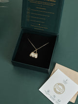Gold Sparkle Handbag Pendant Necklace - TOSSIDO
