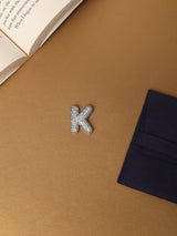 Silver Initial K Slider Pendant