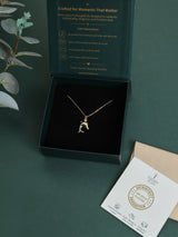 Gold Polished Dolphin Pendant Necklace - TOSSIDO