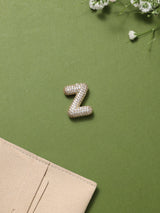 Gold Initial Z Slider Pendant