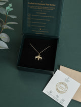 Gold Bee Pendant Necklace - TOSSIDO