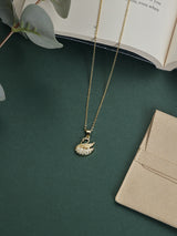 Gold Swan Pendant Necklace - TOSSIDO
