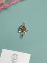 Blue Crystal Tutu Ballerina Brooch