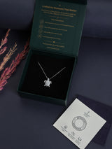 Silver Sparkle Turtle Pendant Necklace - TOSSIDO