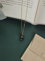 Black Umbrella Pendant Necklace - TOSSIDO