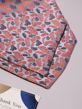 Silver Feather Woven Ascot & Pocket Square