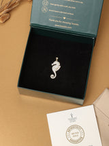 Gold Seahorse Pendant