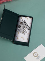 Silver Openwork Horse Head Brooch