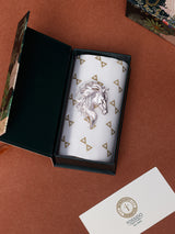 Silver Flowing Mane Horse Head Brooch