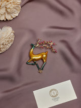 Blossom Antler Deer Brooch