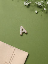 Gold Initial A Slider Pendant