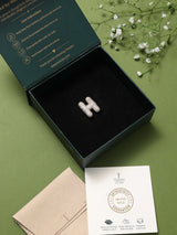 Gold Initial H Slider Pendant