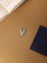 Silver Initial V Slider Pendant