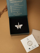 Gold Pave Butterfly Pendant