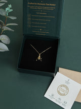 Gold Ant Pendant Necklace - TOSSIDO