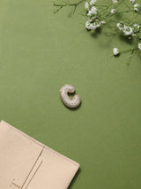 Gold Initial C Slider Pendant